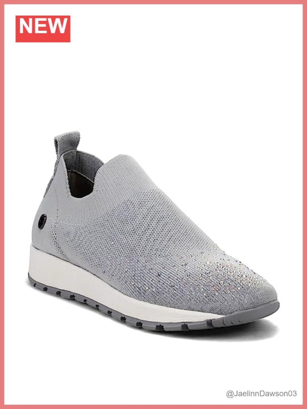 Women's Comfort Sneaker, Cushioned Flexible Slip-On, Memory Foam